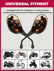 OLIFANT Suzuki Quadsport rearview mirrors deliver steady reflections on rough paths