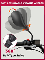 OLIFANT rearview mirrors on Yamaha Grizzly offering reliable on-trail visibility