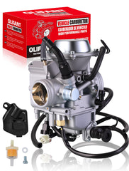 OLIFANT carburetor for Honda Rancher 350 fitment close-up showing mounting points for easy install