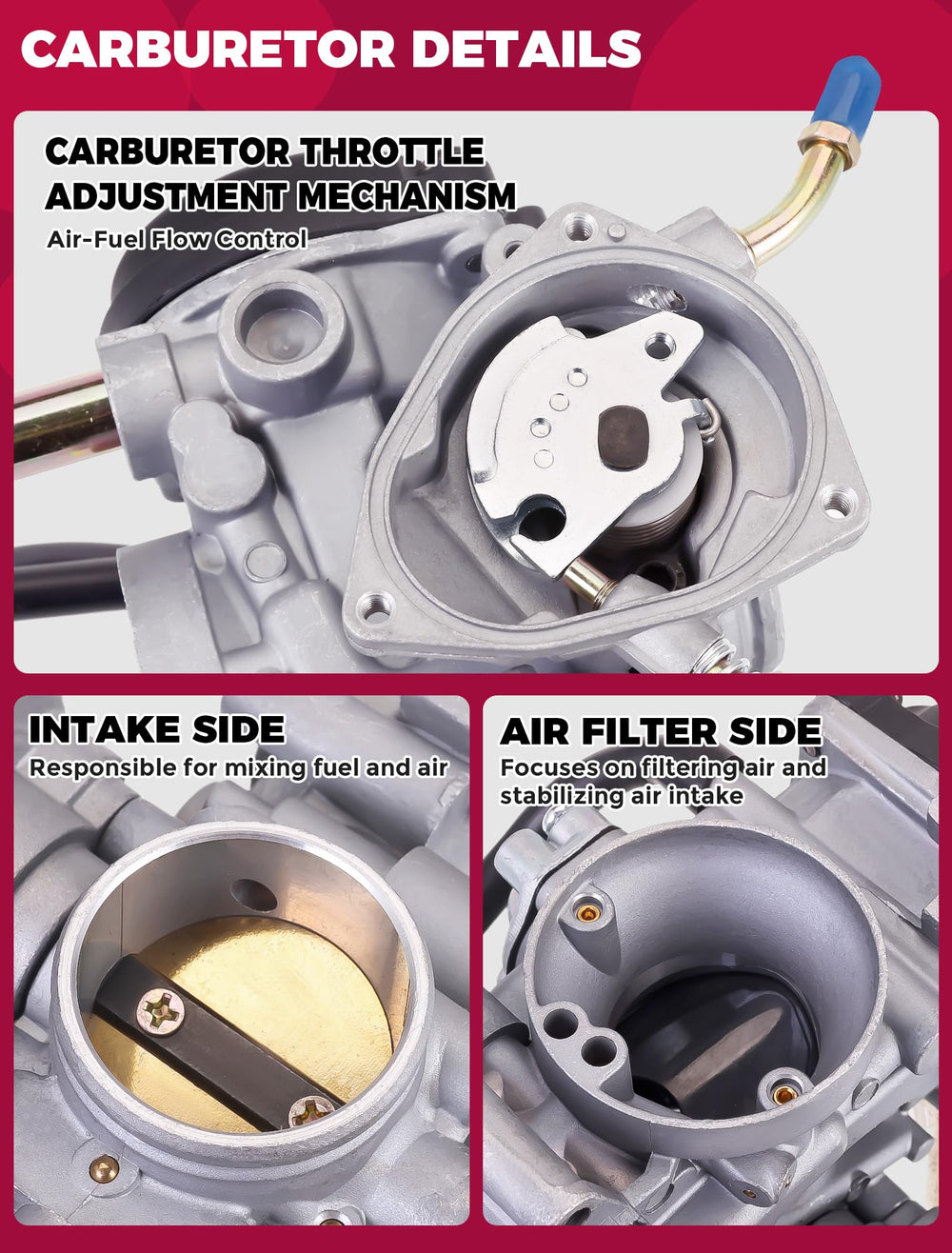 OLIFANT carburetor for Yamaha Grizzly 350 2x4 4x4 fits