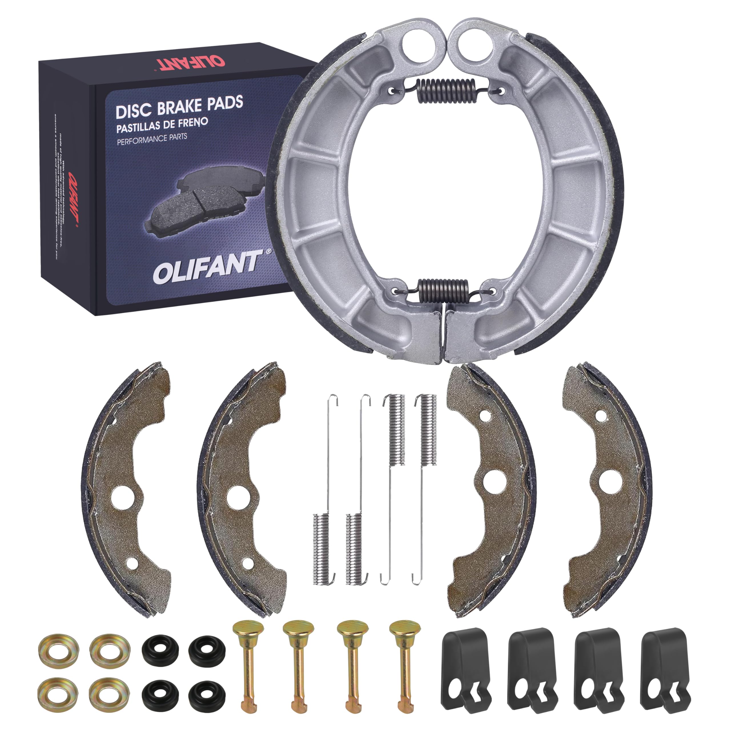 OLIFANT front brake shoes for Honda Rancher 350 improve stopping control on trails