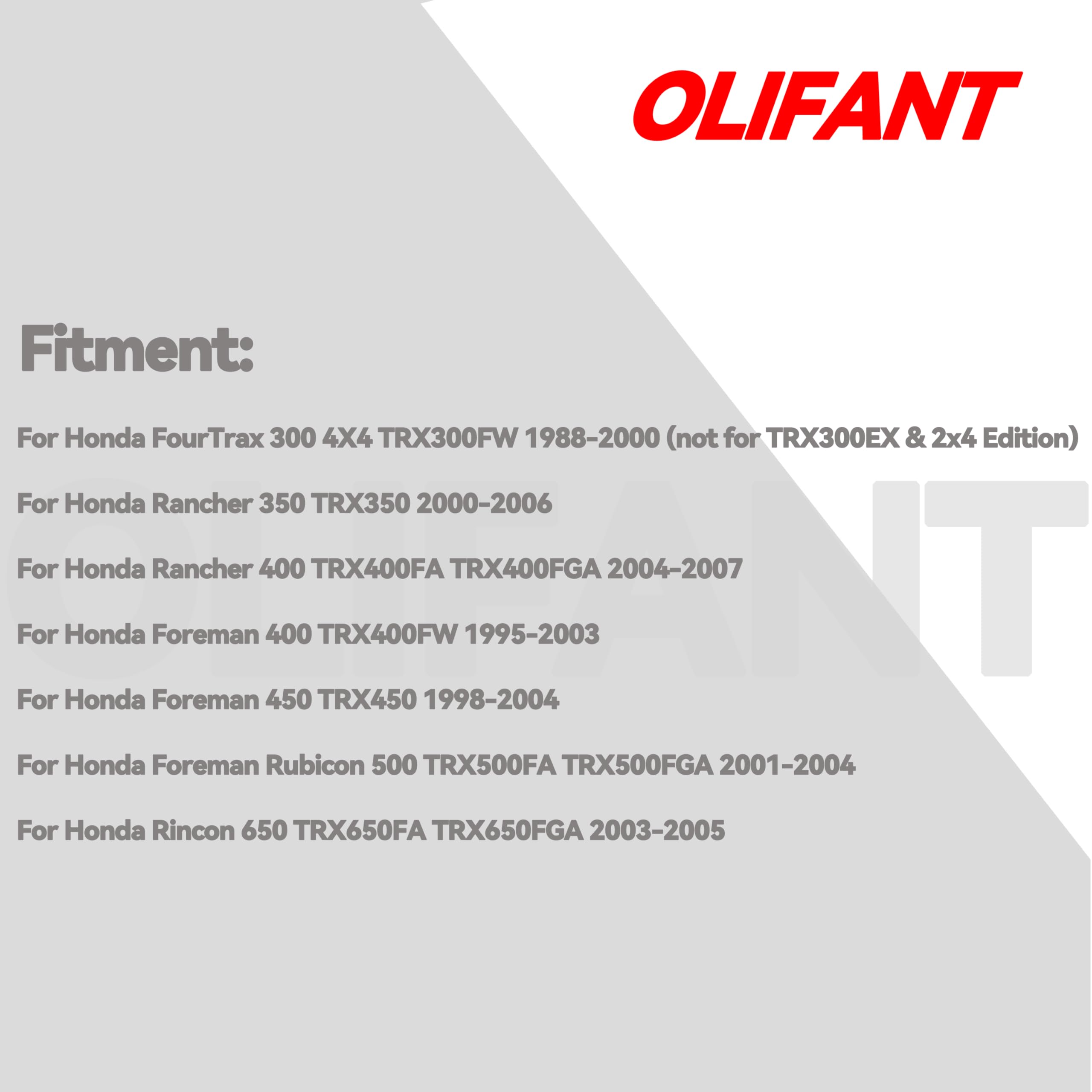 OLIFANT brake shoes for Honda Rancher 350/400 enhance rider control