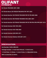 OLIFANT petcock for Honda Rancher 350, secure fit and performance