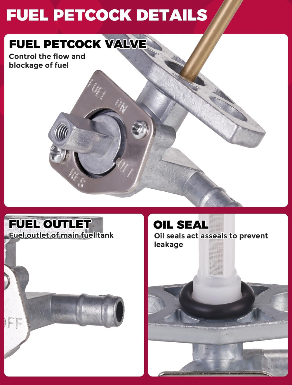 OLIFANT TRX250EX 2001-2008 valve, quick replacement and fit