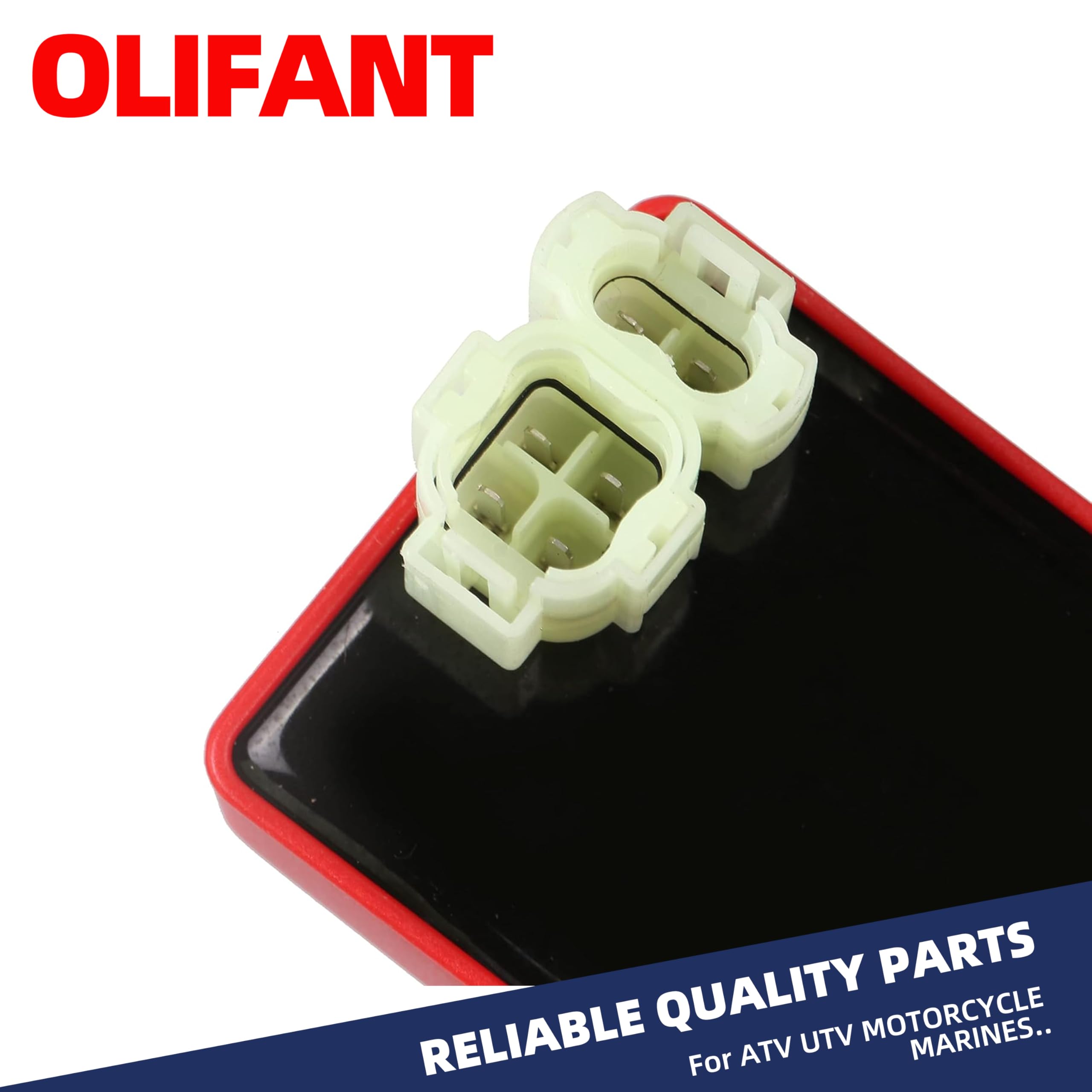 OLIFANT CDI box with 4-pin and 2-pin connectors enables flexible wiring.