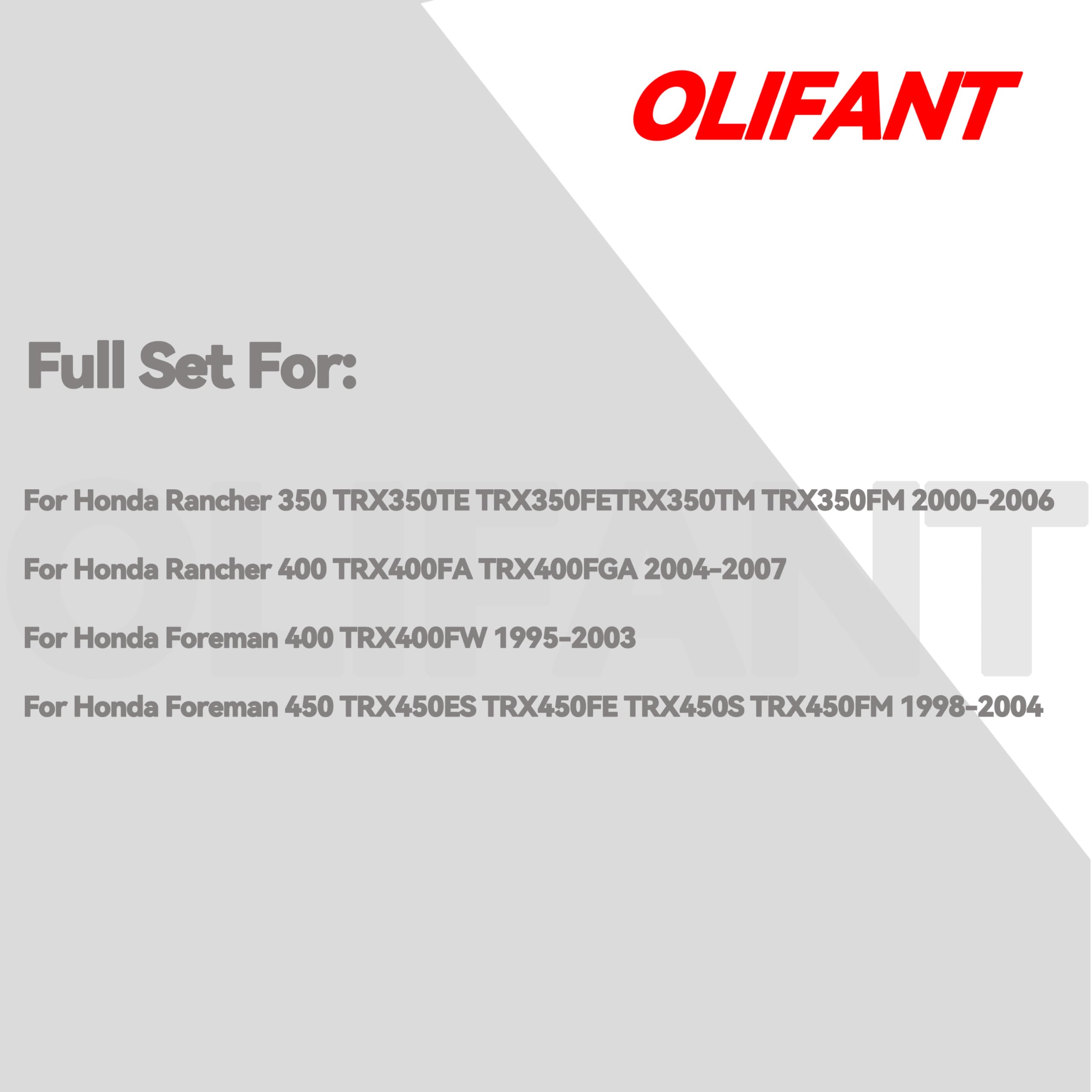 OLIFANT rear brake shoes for Honda Rancher 350 provide reliable braking under load