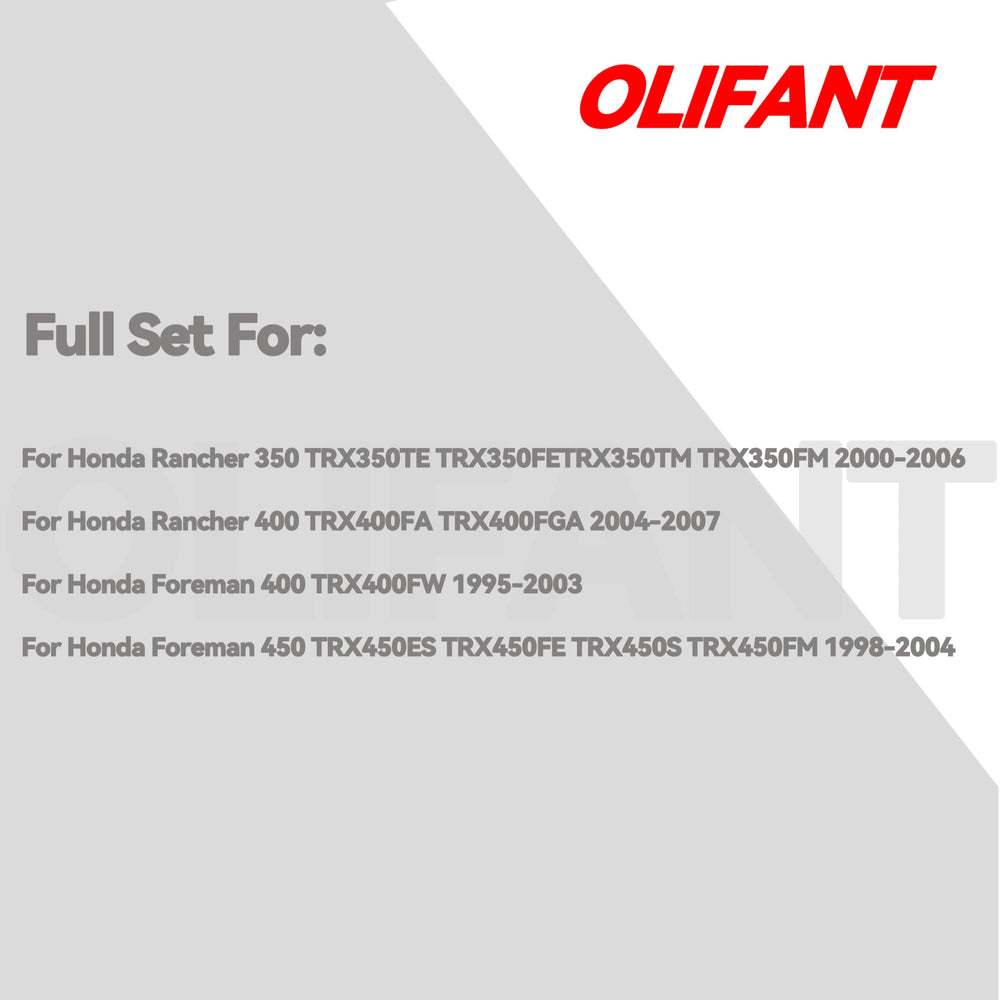 OLIFANT rear brake shoes for Honda Rancher 350 provide reliable braking under load