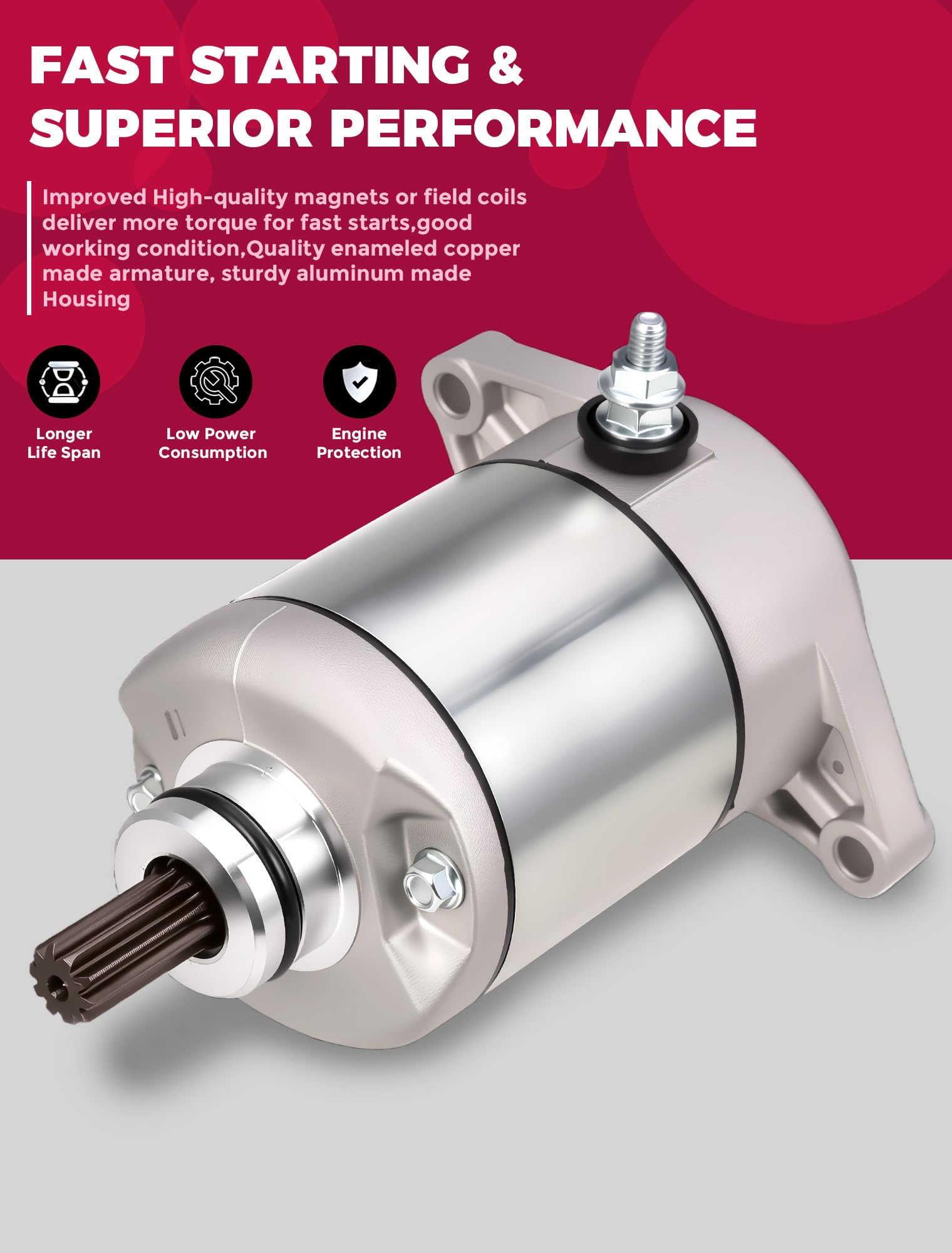 OLIFANT starter unit for Arctic Cat 400 ensures dependable ignition in all-weather riding.