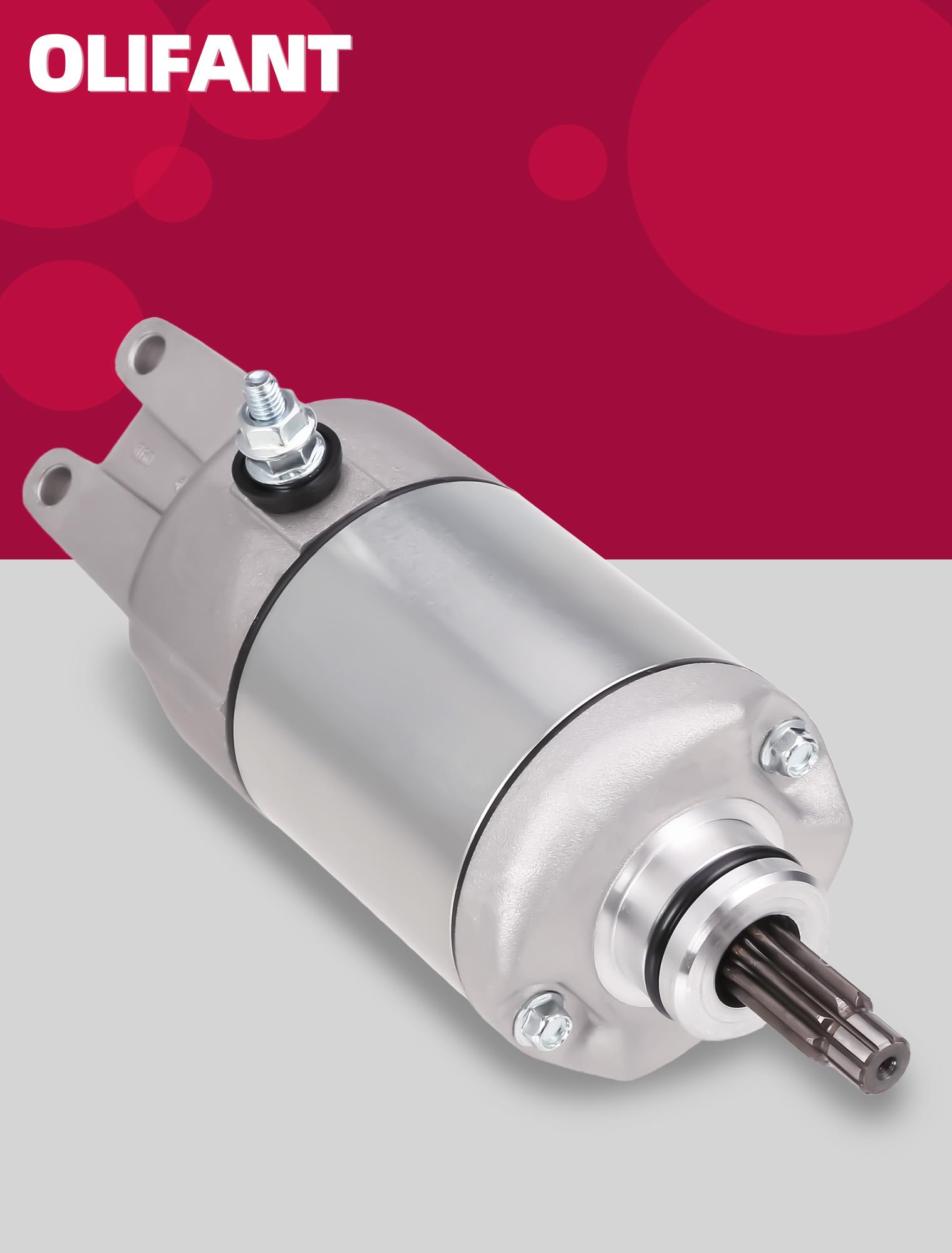 OLIFANT compact starter design suited for rugged ATV use.