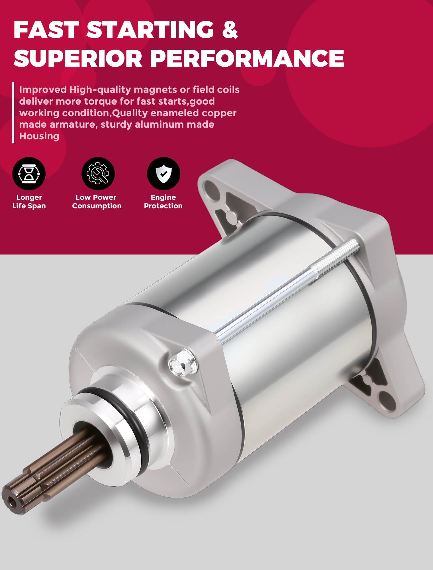 OLIFANT Honda Foreman 500 starter installation view highlights durable housing