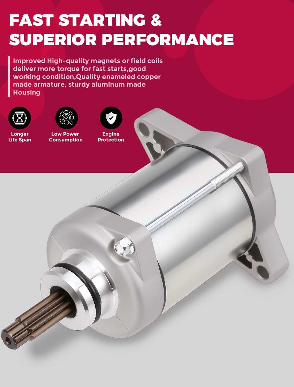 OLIFANT Honda Foreman 500 starter installation view highlights durable housing