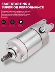 OLIFANT TRX500FPA starter providing efficient current draw from the battery.