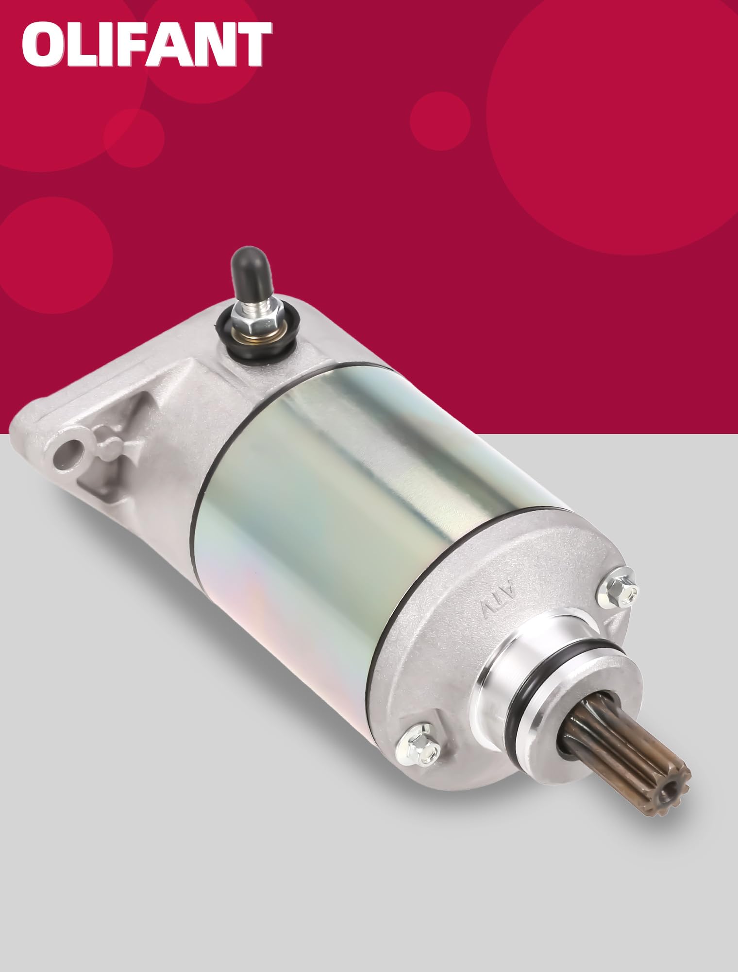 OLIFANT internal motor and reduction gears enable steady cranking.