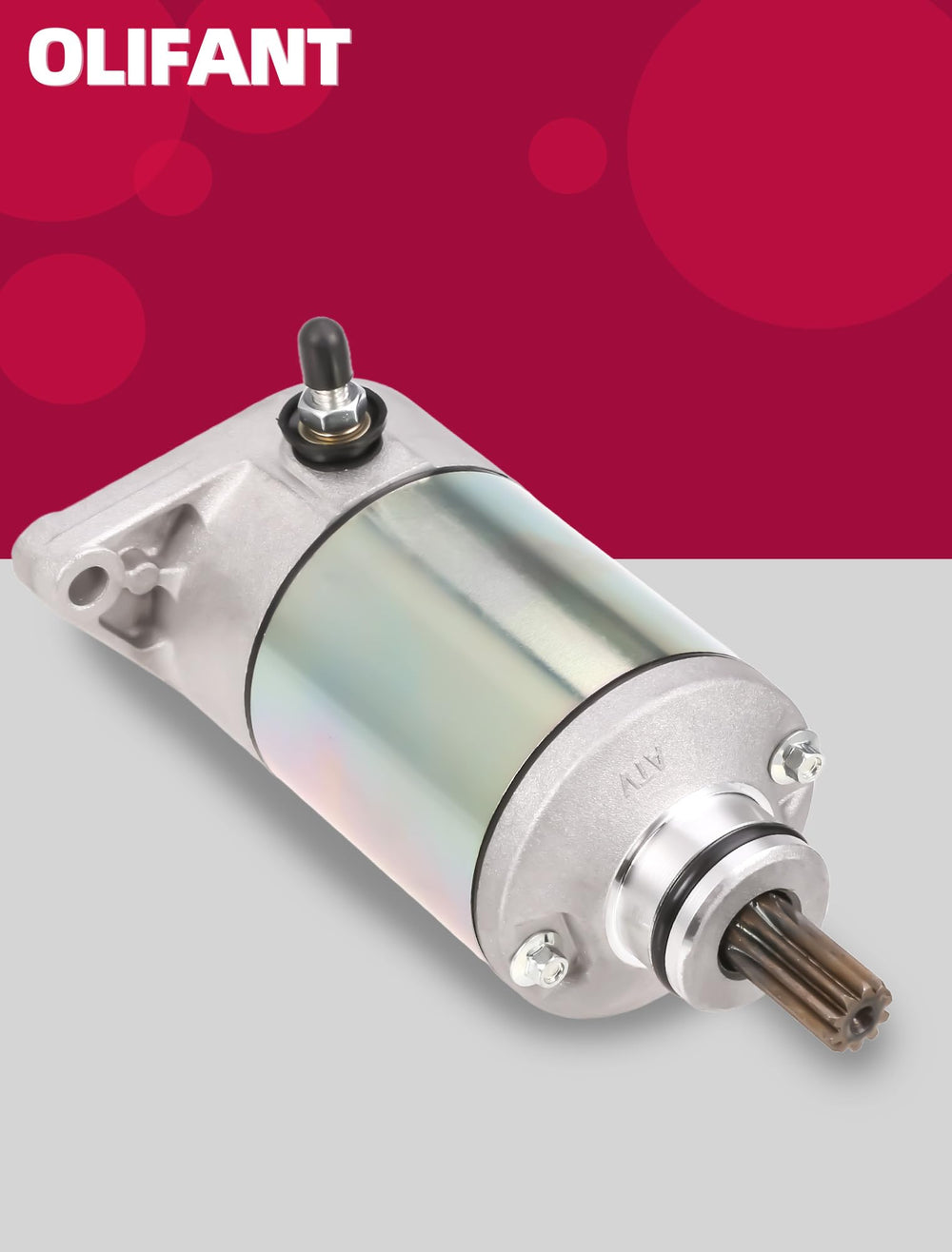 OLIFANT internal motor and reduction gears enable steady cranking.
