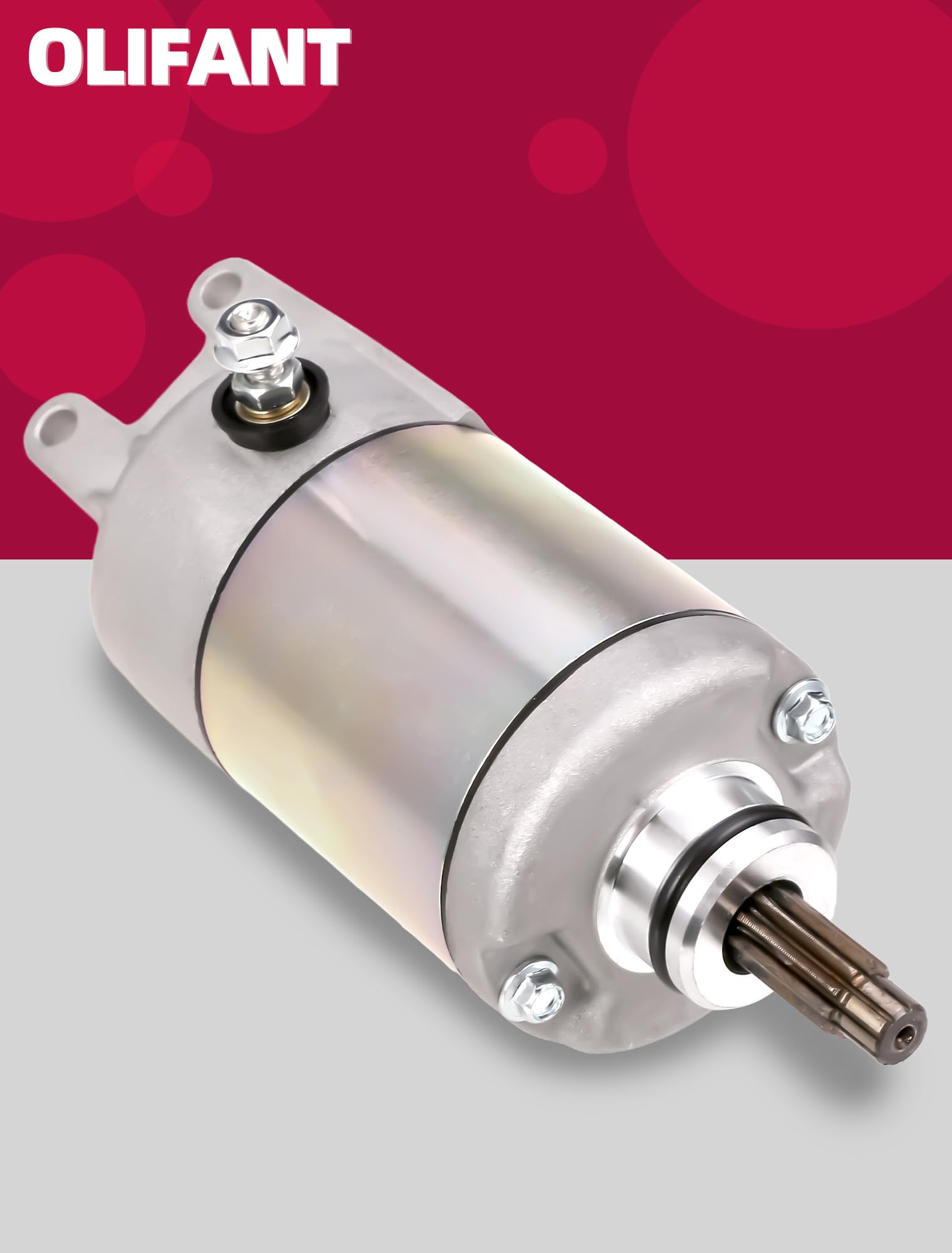 OLIFANT starter motor 31200-hc4-013, 10-spline shaft for reliable engagement.