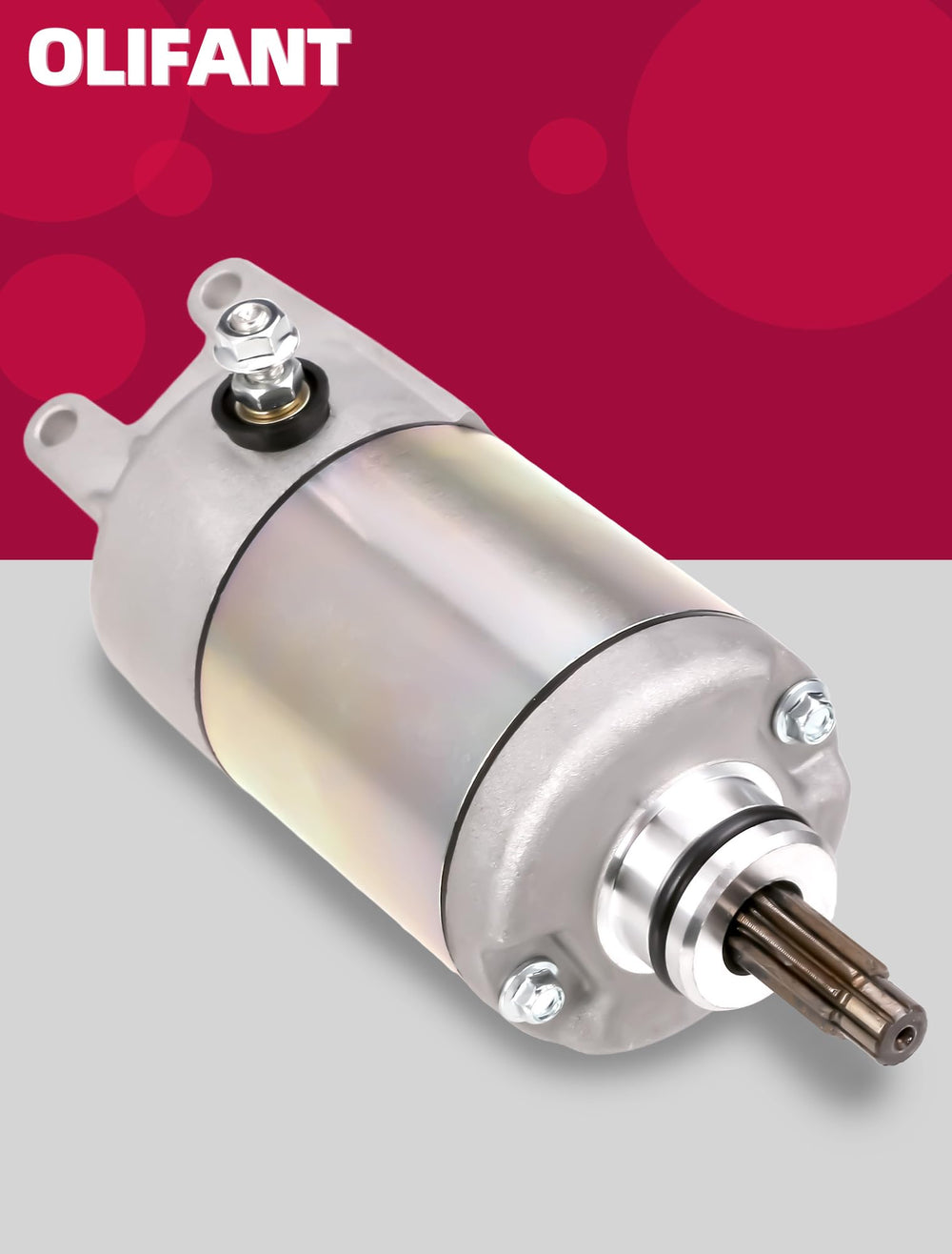 OLIFANT starter motor 31200-hc4-013, 10-spline shaft for reliable engagement.