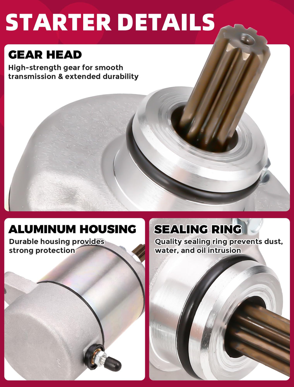 OLIFANT starter motor for Honda Rancher 350 — quick compatibility overview for 2000–2006 models.
