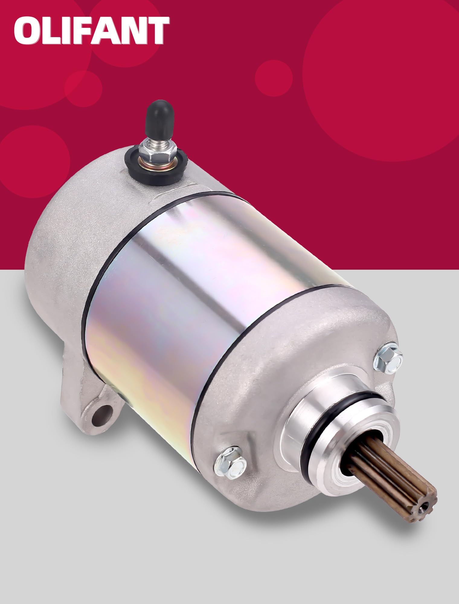 OLIFANT starter motor for Honda Rancher 350 — installation-ready mounting interface.