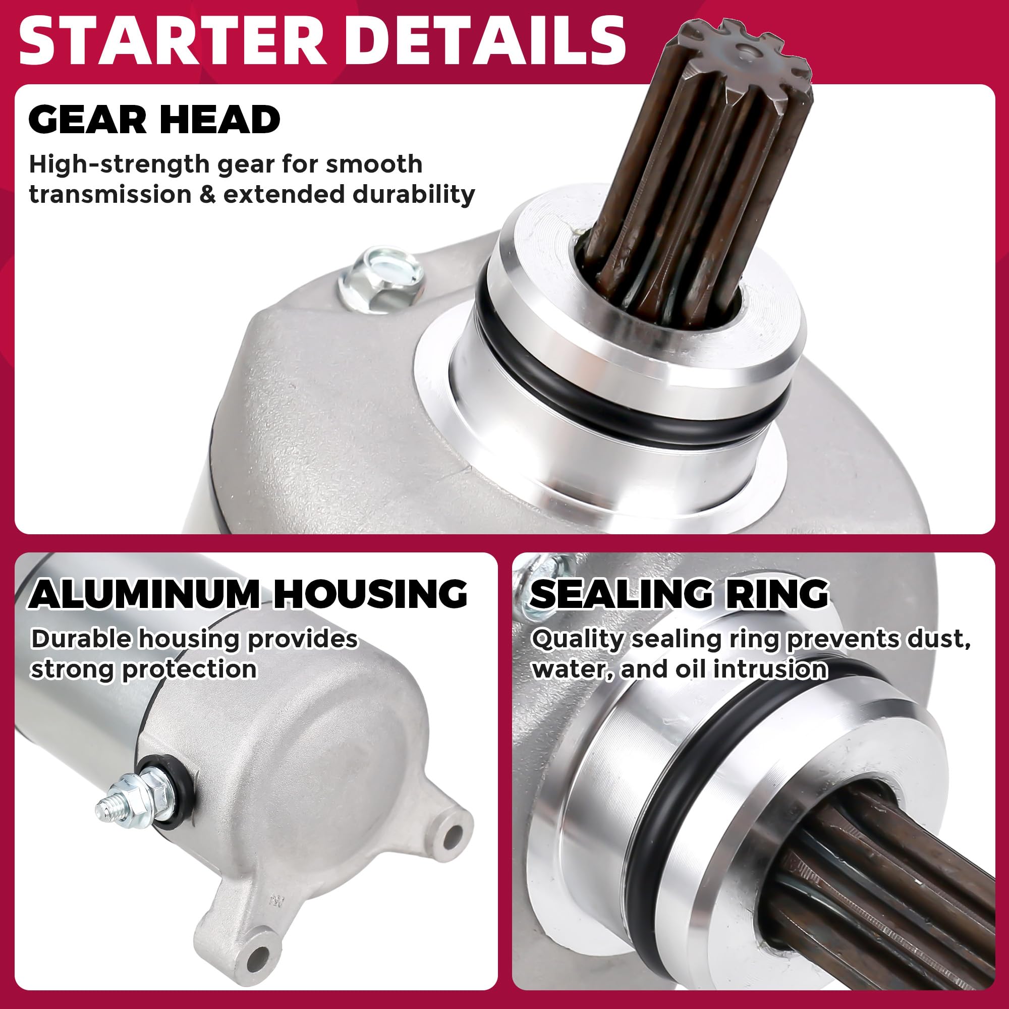 OLIFANT Polaris Scrambler 500 starter gear-reduction detail for reliable starts
