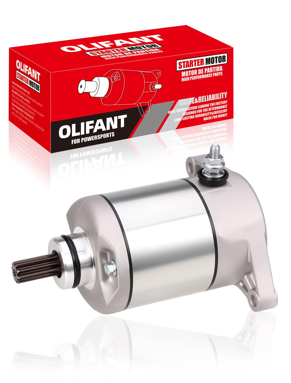 OLIFANT starter unit for Suzuki Eiger 400 offers reliable starting for trails.