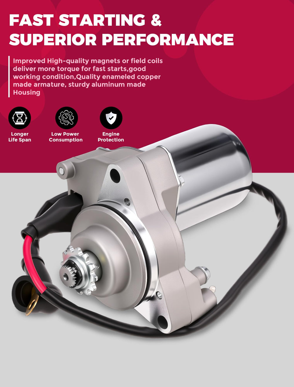 OLIFANT starter with wire harness enables easy electrical connections