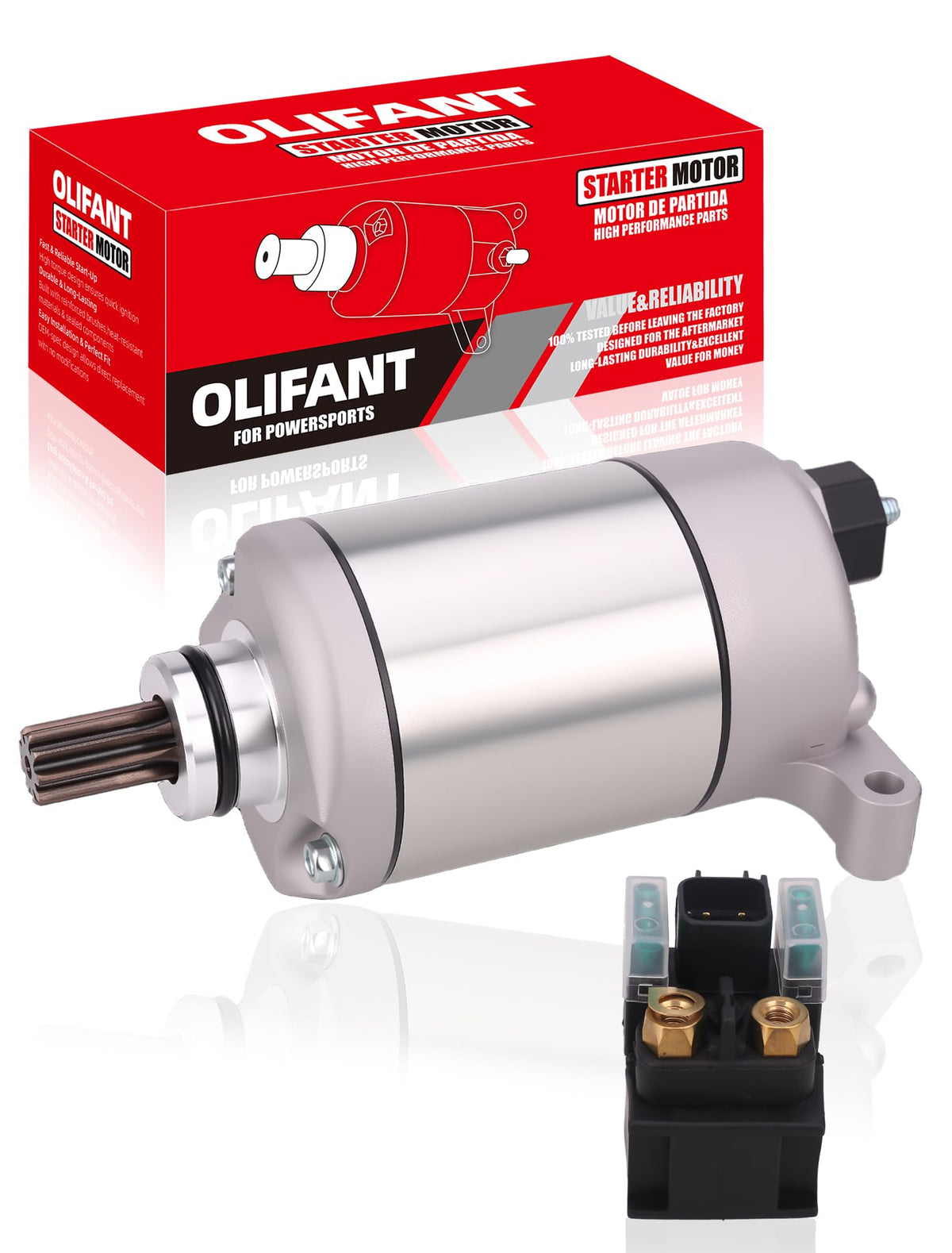 OLIFANT Grizzly 550 starter showing reliable cranking for smooth starts.