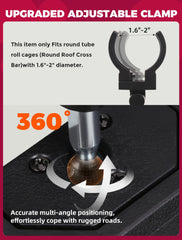 OLIFANT mirror dimensions 10.62 by 3.38 inches for broad visibility.
