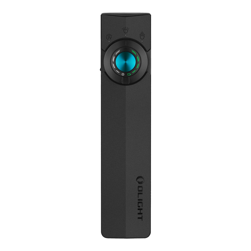 OLIGHT ArkPro front view showing flood and spotlight heads for versatile lighting