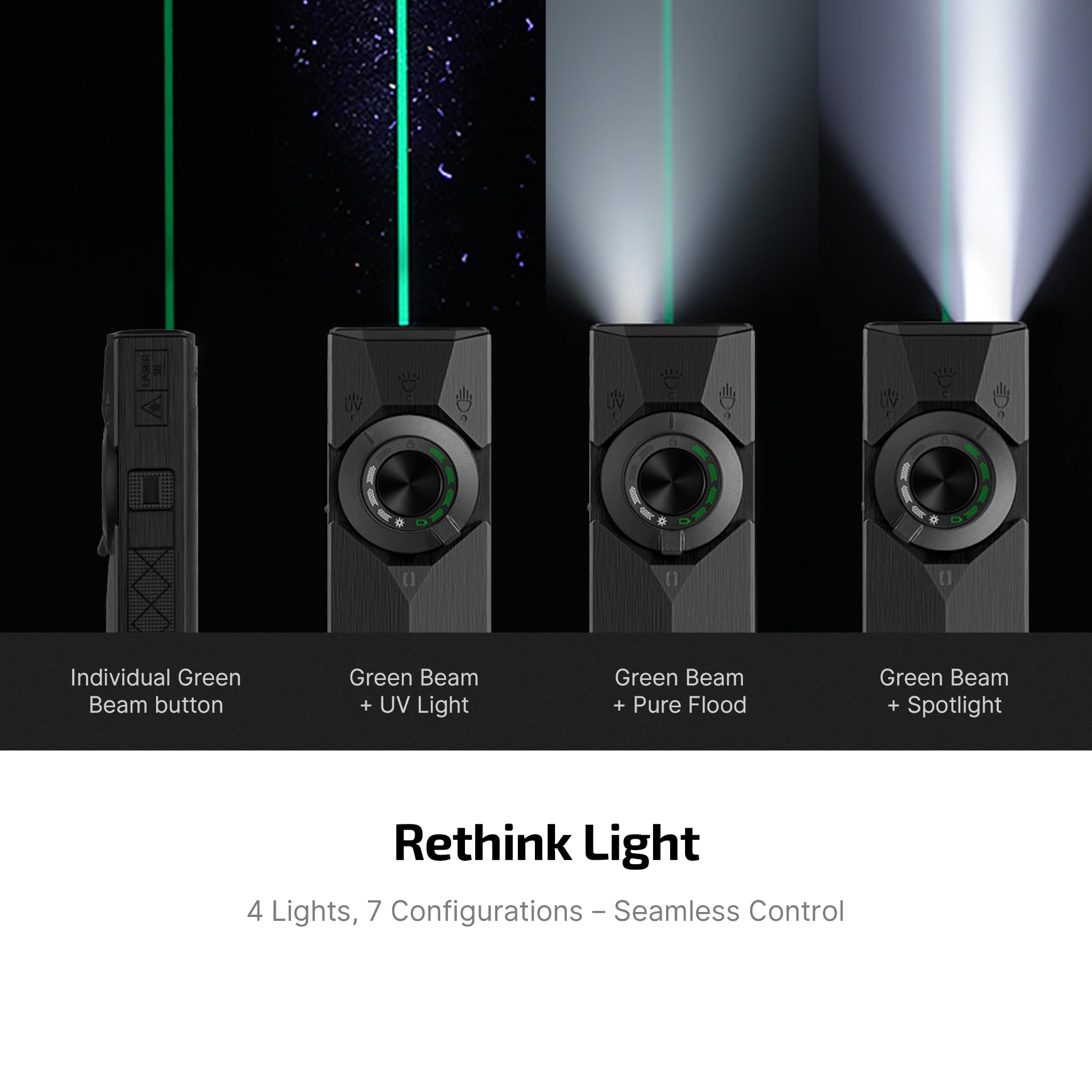 OLIGHT ArkPro Ultra held in hand to show scale and ergonomic rectangular grip comfort