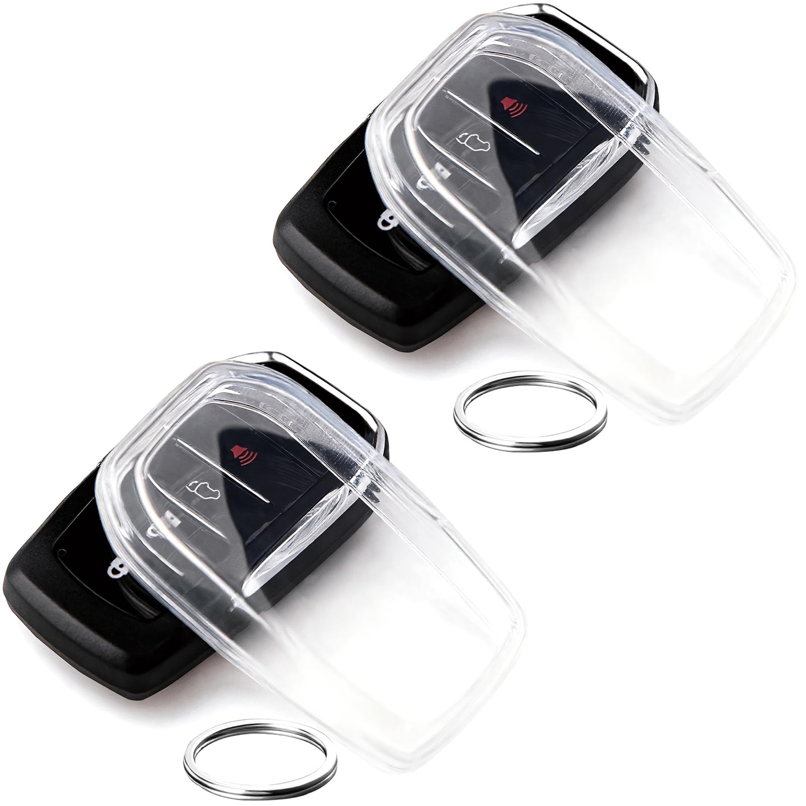 OLLEN clear TPU key fob cover for Camry 2025-2026 protects your car key from scratches.