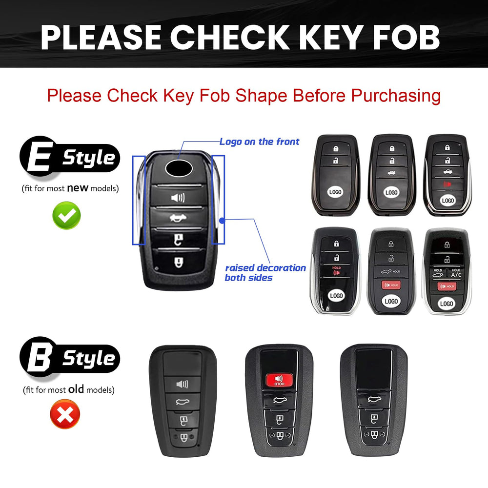 OLLEN clear TPU key fob cover for Land Cruiser 2019-2026 preserves the original key look.
