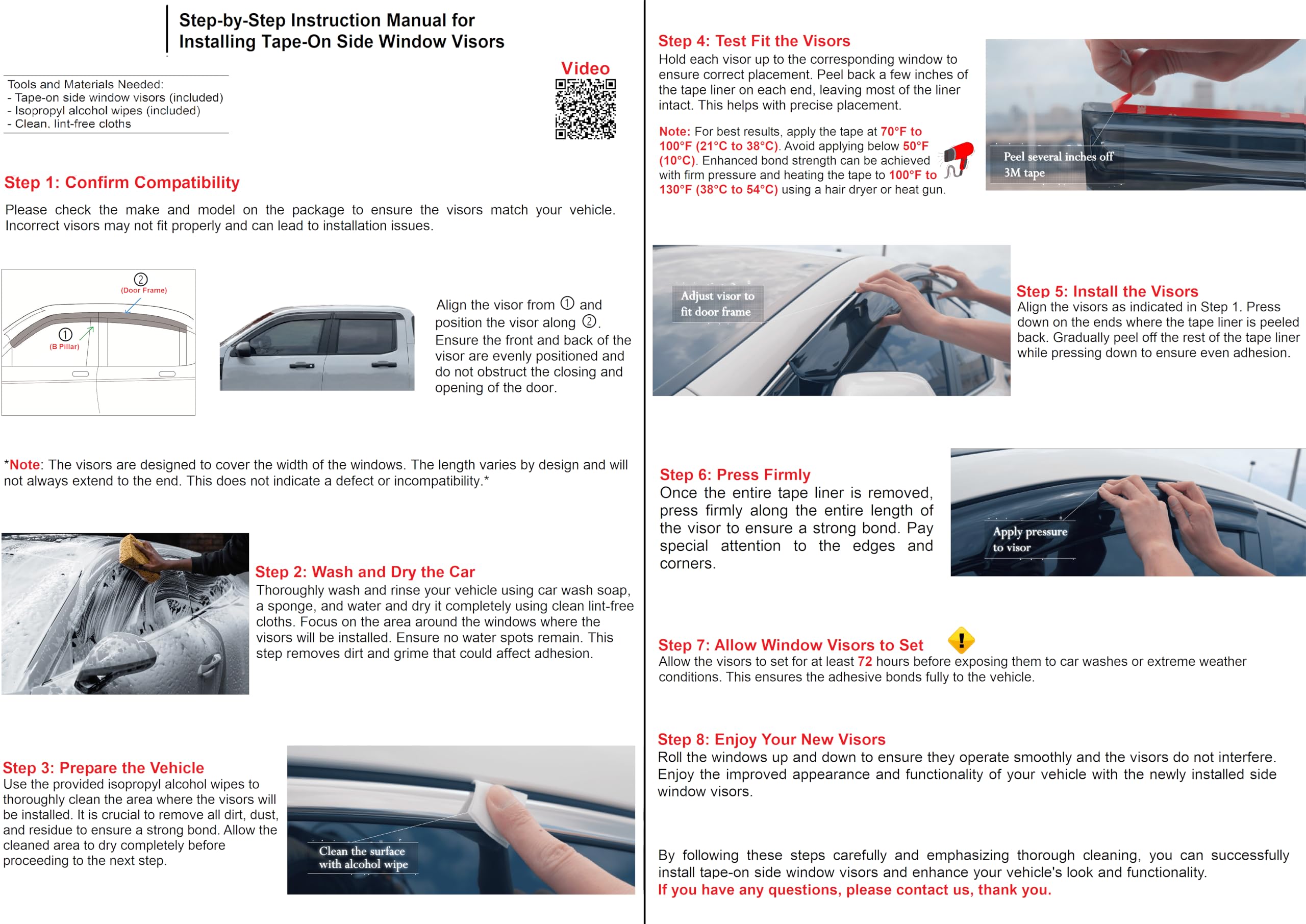 Olltoz side window visor airflow demonstration showing improved cabin ventilation.