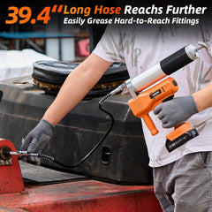 olmlmo cordless design with two batteries for uninterrupted work.