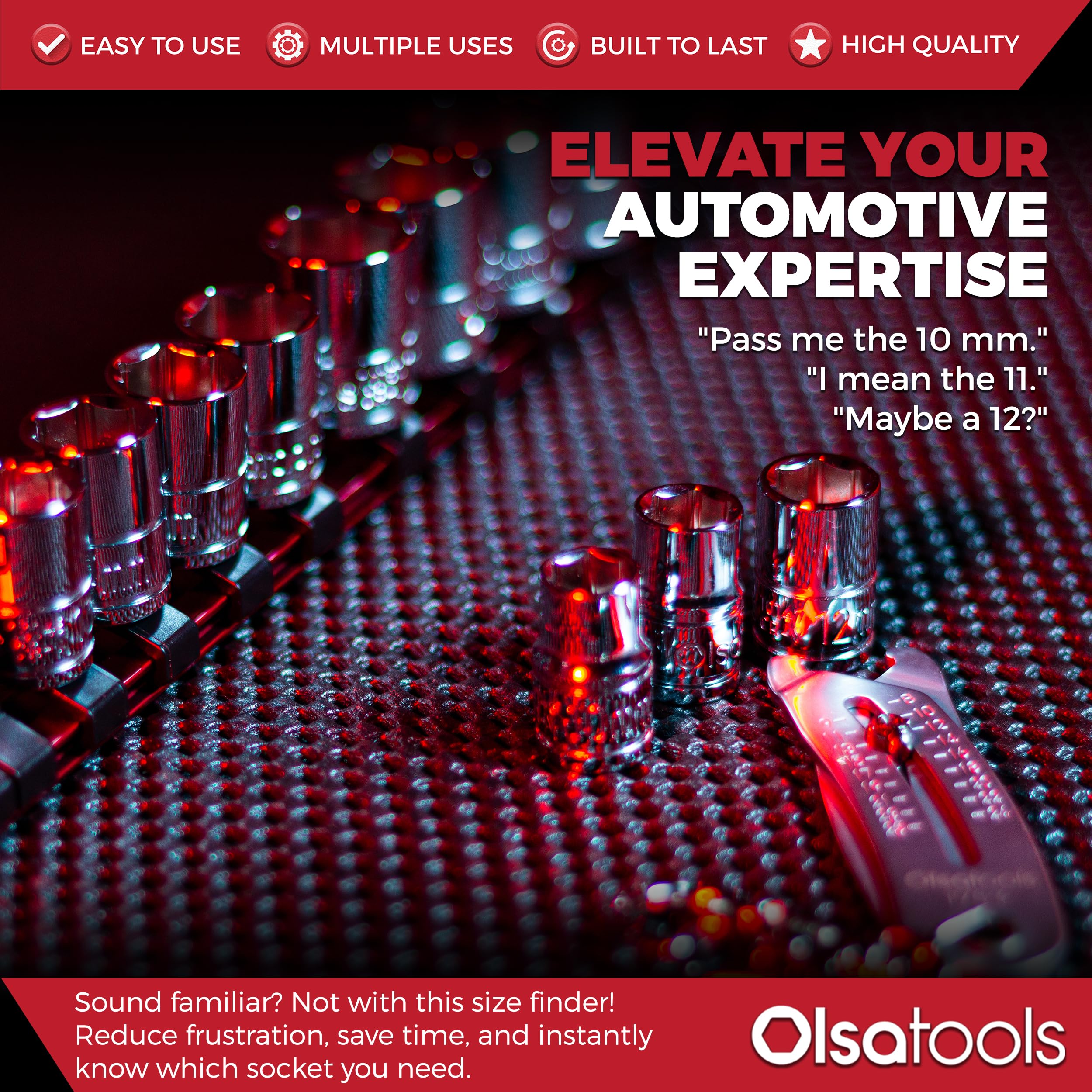 Olsa Tools Bolt Size Finder is a practical gift for mechanics and DIYers.