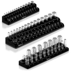 Olsa Tools magnetic socket organizer holding up to 75 sockets