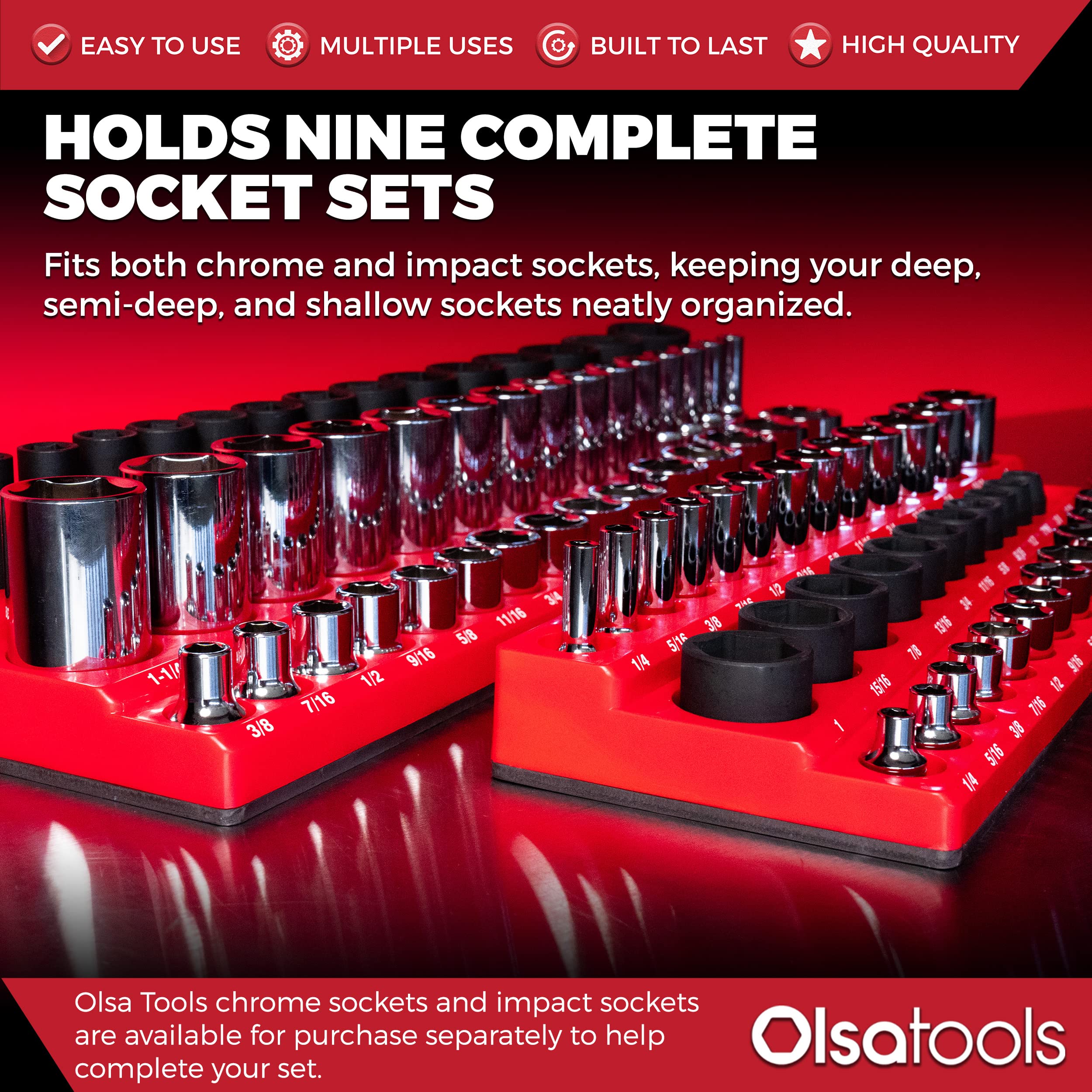 Olsa Tools organizer mounted on toolbox demonstrating secure placement