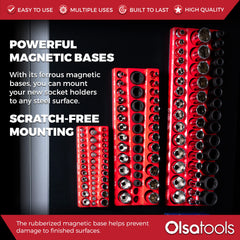 Olsa Tools organizer with high-visibility size labels for easy sizing