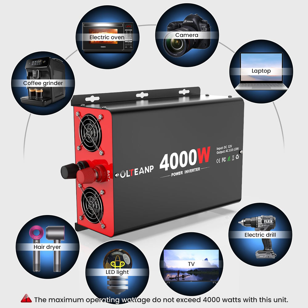 OLTEANP 4000W USB Type-C port enables fast mobile charging