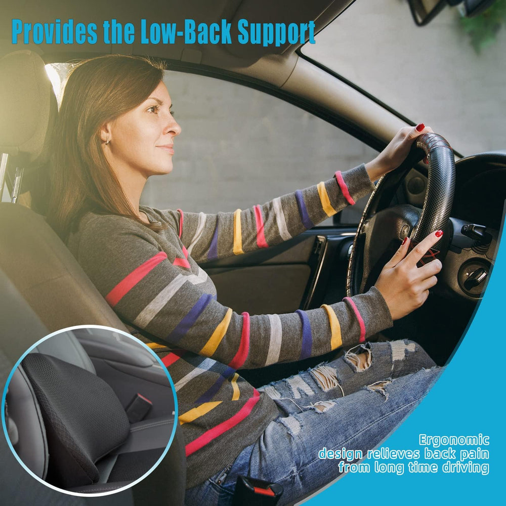 OLYDON versatile driver-seat cushion fits cars, trucks, and office chairs.
