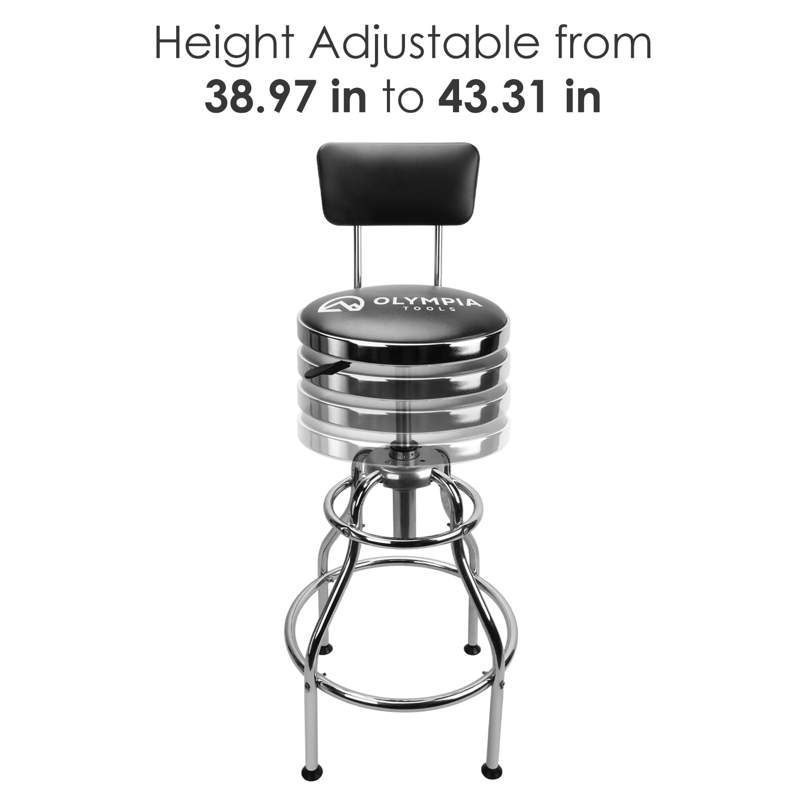 Olympia Tools 82-738 double-ring legs provide sturdy support during tasks.