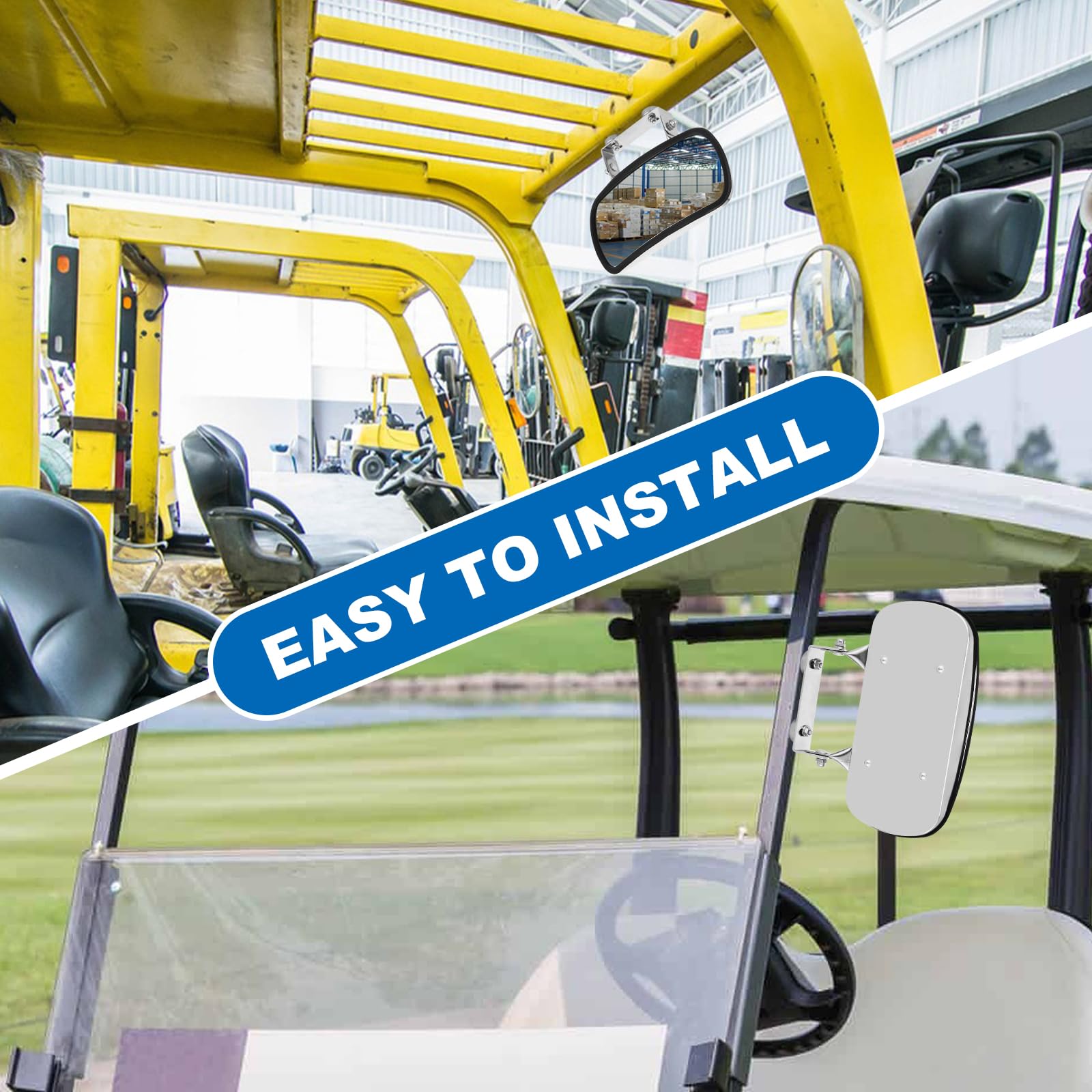 Omgro convex viewing enhances awareness of surroundings while operating.