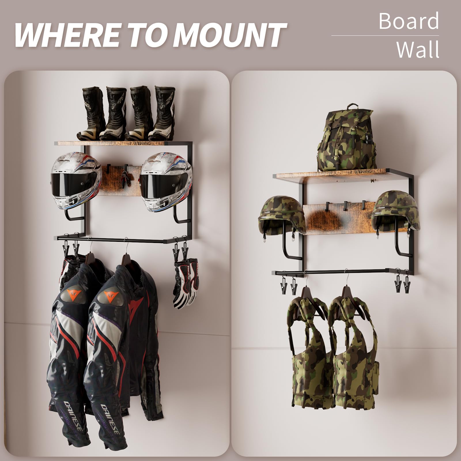 OMISRUIS helmet and gear mount closeup showing reliable support