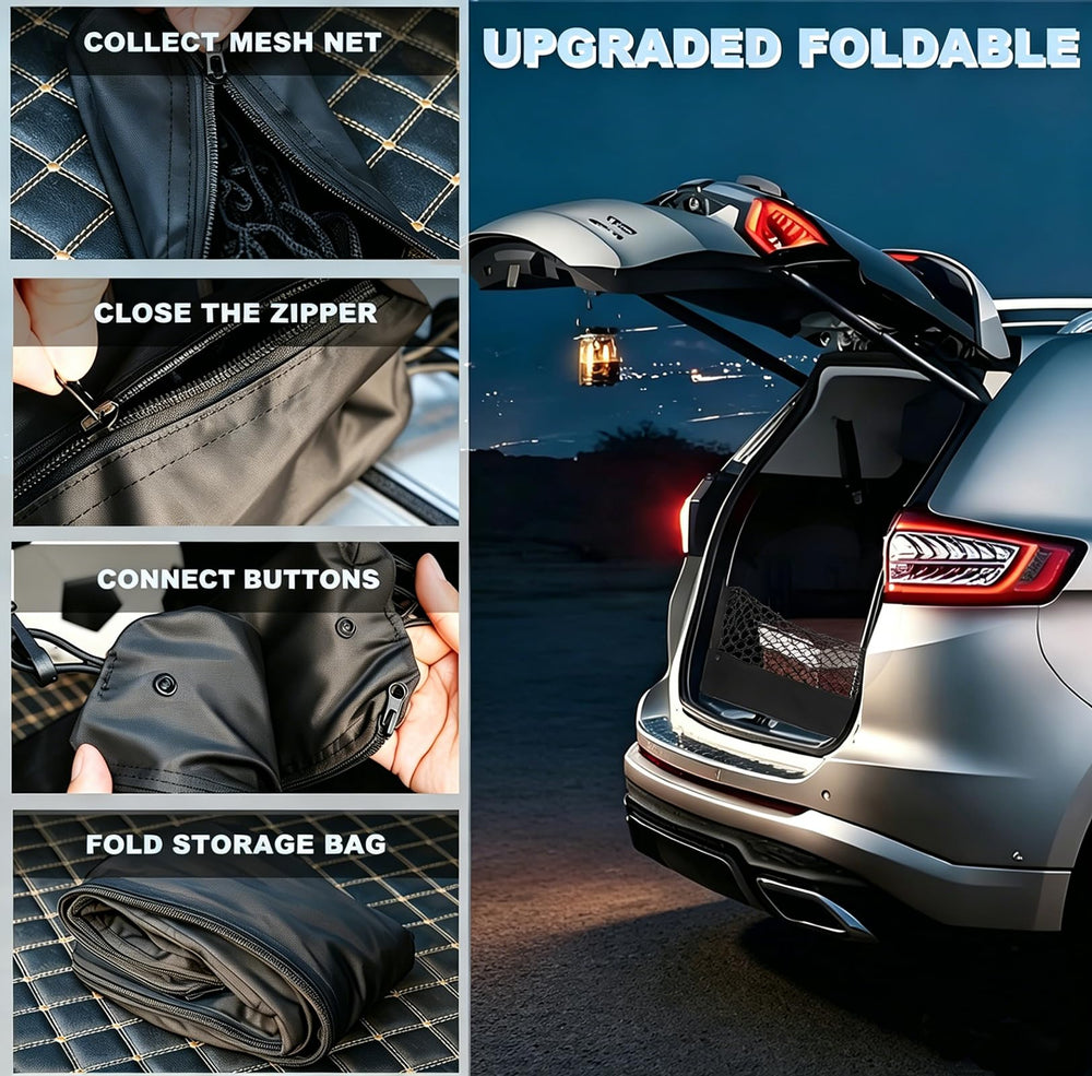 Omocyra wide trunk organization supports road trip essentials.