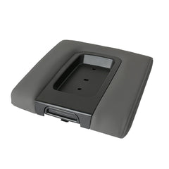 omoZone front-seat center console armrest lid in gray provides a snug, OEM-like fit.