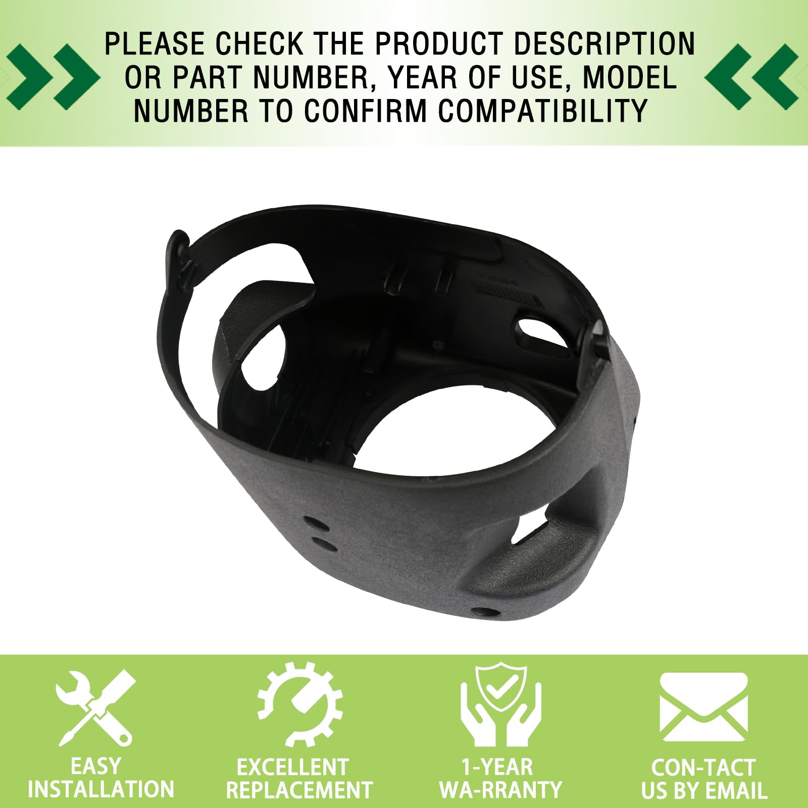 omoZone installed steering column cover in cabin with factory-like appearance.