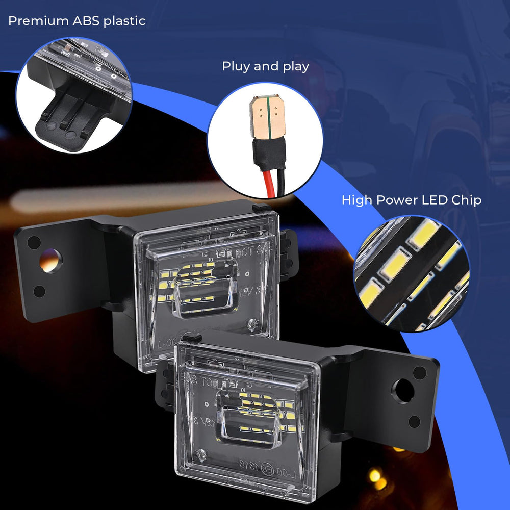 Omrisy license plate lights included pair fit 2014-2022 Chevy Silverado and GMC Sierra