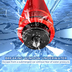 Omrisy spring-loaded window breaker in action
