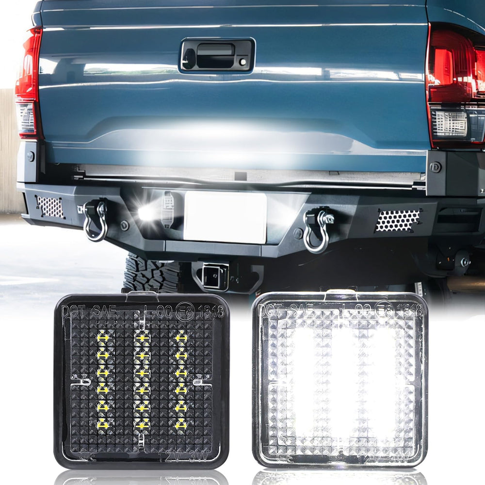 Omrisy Tacoma front-view LED license plate lights brighten rear plate area