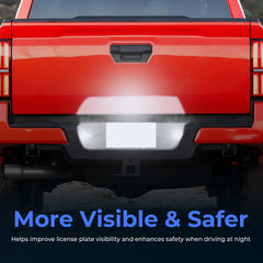 Omrisy Tacoma rear-view LED license plate lights improve plate visibility at night
