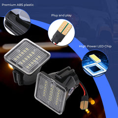 Omrisy waterproof LED license plate lights withstand rain and car washes